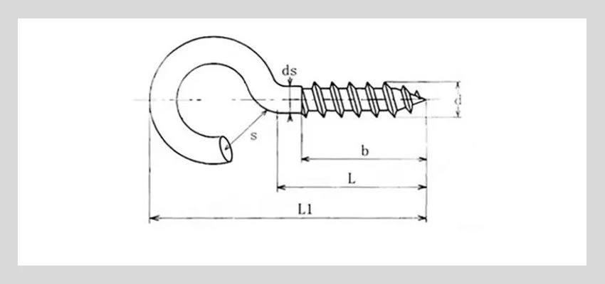 screw hook nails details