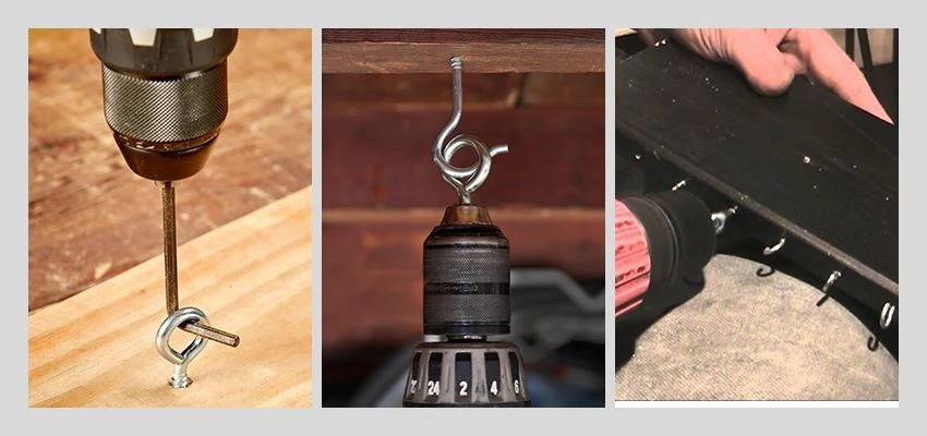 screw hook nails application