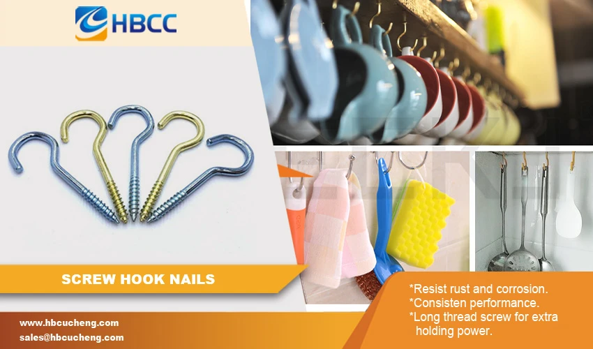 brass hook cup nails advantage