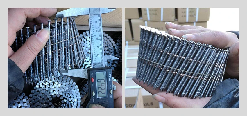 ring shank coil nails inspection